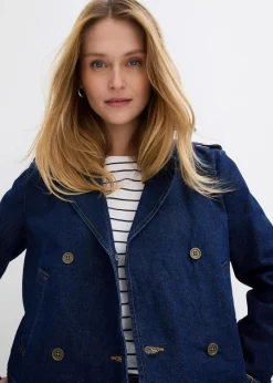 bonprix Jacken & Mäntel^Denim Trenchjacke nachtblau denim