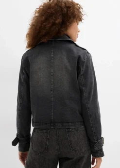 bonprix Jacken & Mäntel^Denim Trenchjacke schwarz denim