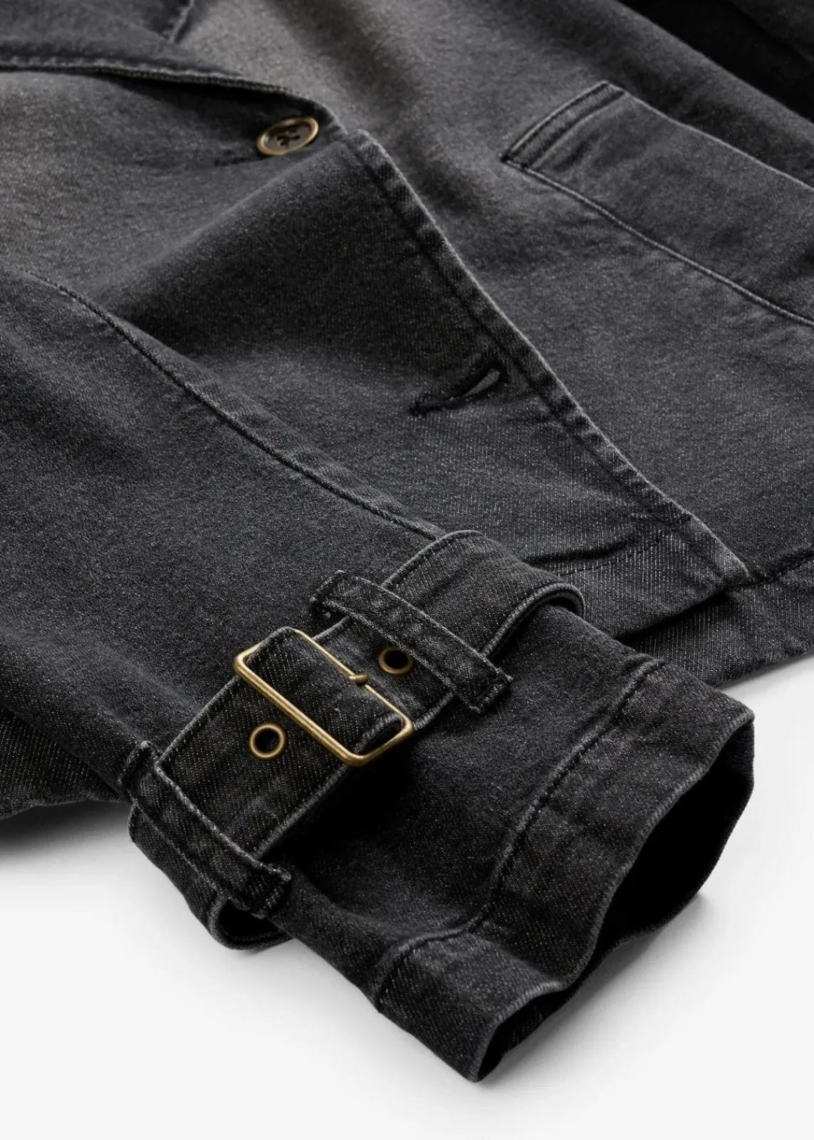 bonprix Jacken & Mäntel^Denim Trenchjacke schwarz denim