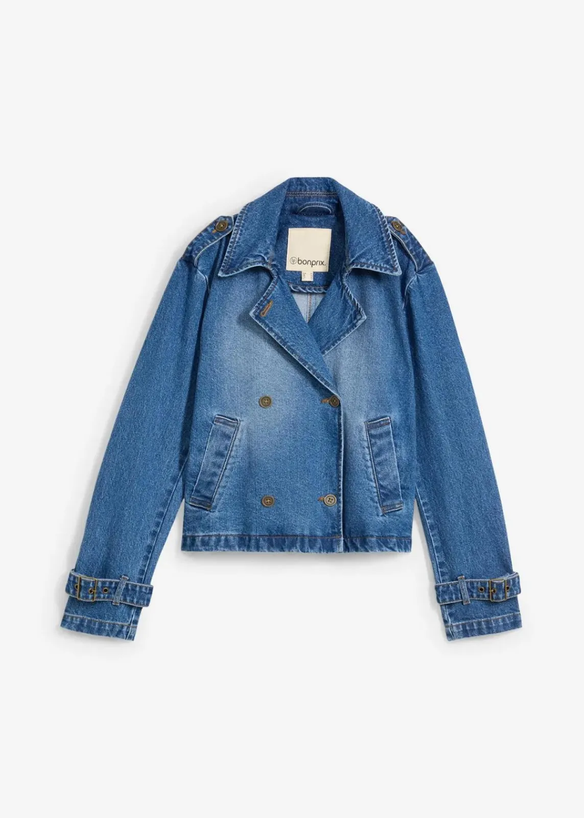 bonprix Jacken & Mäntel^Denim Trenchjacke hellblau denim