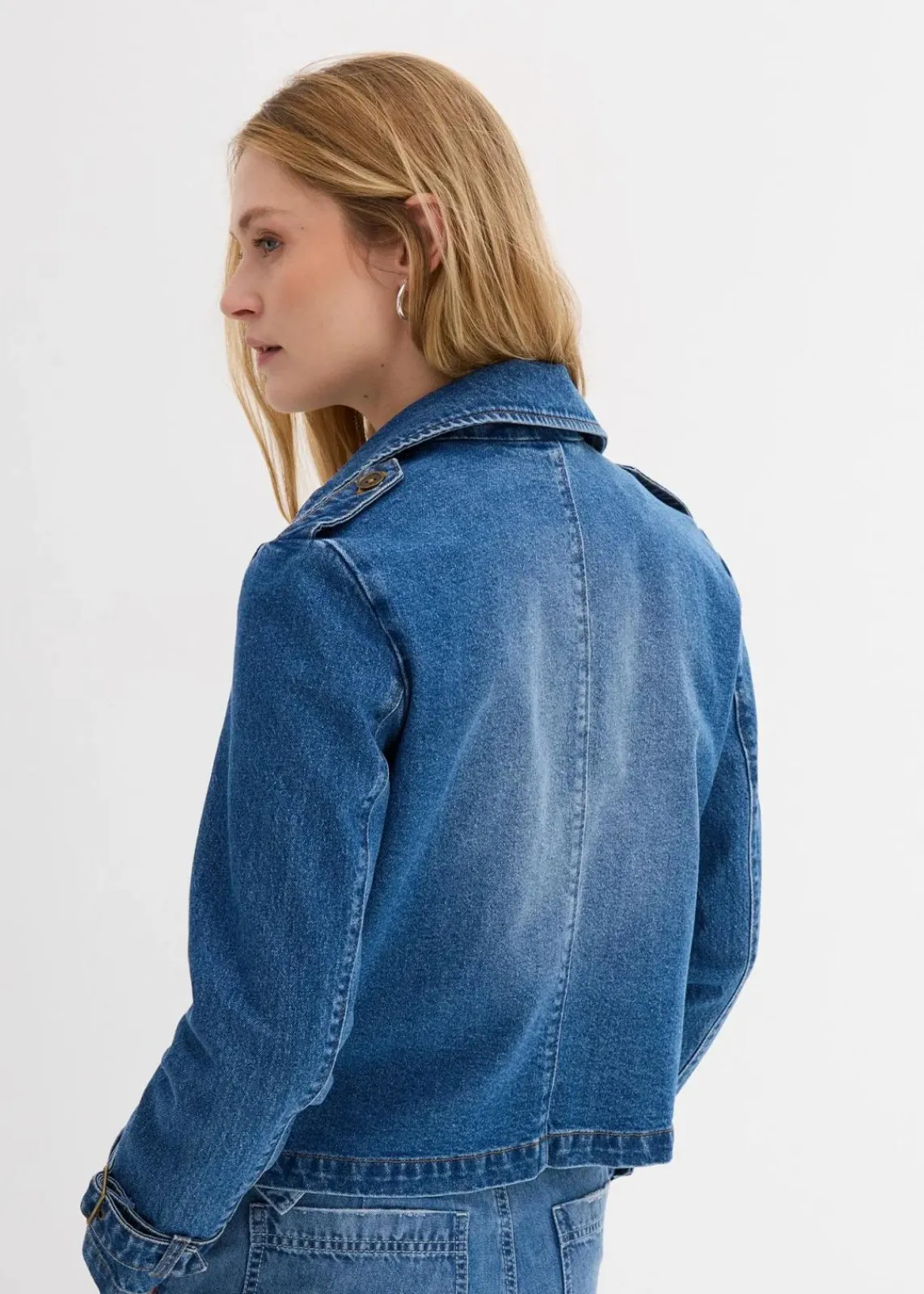 bonprix Jacken & Mäntel^Denim Trenchjacke hellblau denim