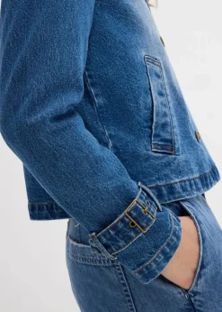 bonprix Jacken & Mäntel^Denim Trenchjacke hellblau denim