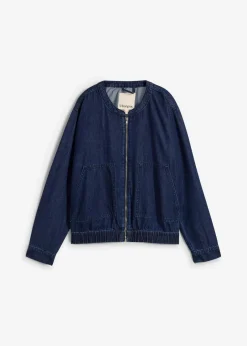 bonprix Bekleidung·Hosen|Jacken & Mäntel^Denim-Blouson dunkelblau denim used