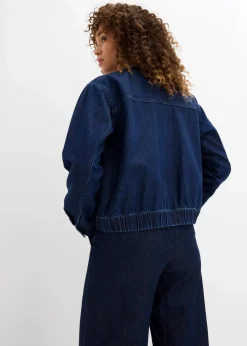 bonprix Bekleidung·Hosen|Jacken & Mäntel^Denim-Blouson dunkelblau denim used
