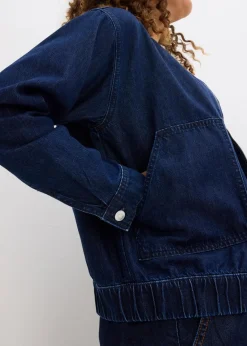 bonprix Bekleidung·Hosen|Jacken & Mäntel^Denim-Blouson dunkelblau denim used