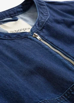 bonprix Bekleidung·Hosen|Jacken & Mäntel^Denim-Blouson dunkelblau denim used