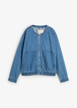 bonprix Jacken & Mäntel|Bekleidung·Hosen^Denim-Blouson hellblau denim used