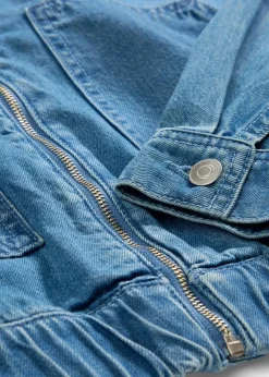 bonprix Jacken & Mäntel|Bekleidung·Hosen^Denim-Blouson hellblau denim used