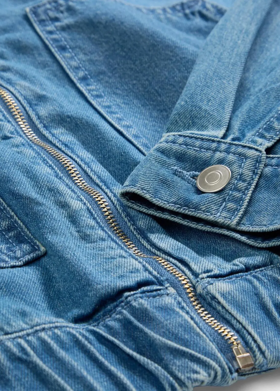bonprix Jacken & Mäntel|Bekleidung·Hosen^Denim-Blouson hellblau denim used