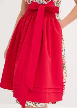bonprix Bekleidung·Pullover & Strickjacken|Kleider^Dirndl mit bestickter Schürze (2-tlg. Set) rot geblümt