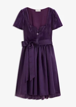 bonprix Bekleidung·Pullover & Strickjacken|Kleider^Dirndl und Schürze (2-tlg.Set) dunkellila