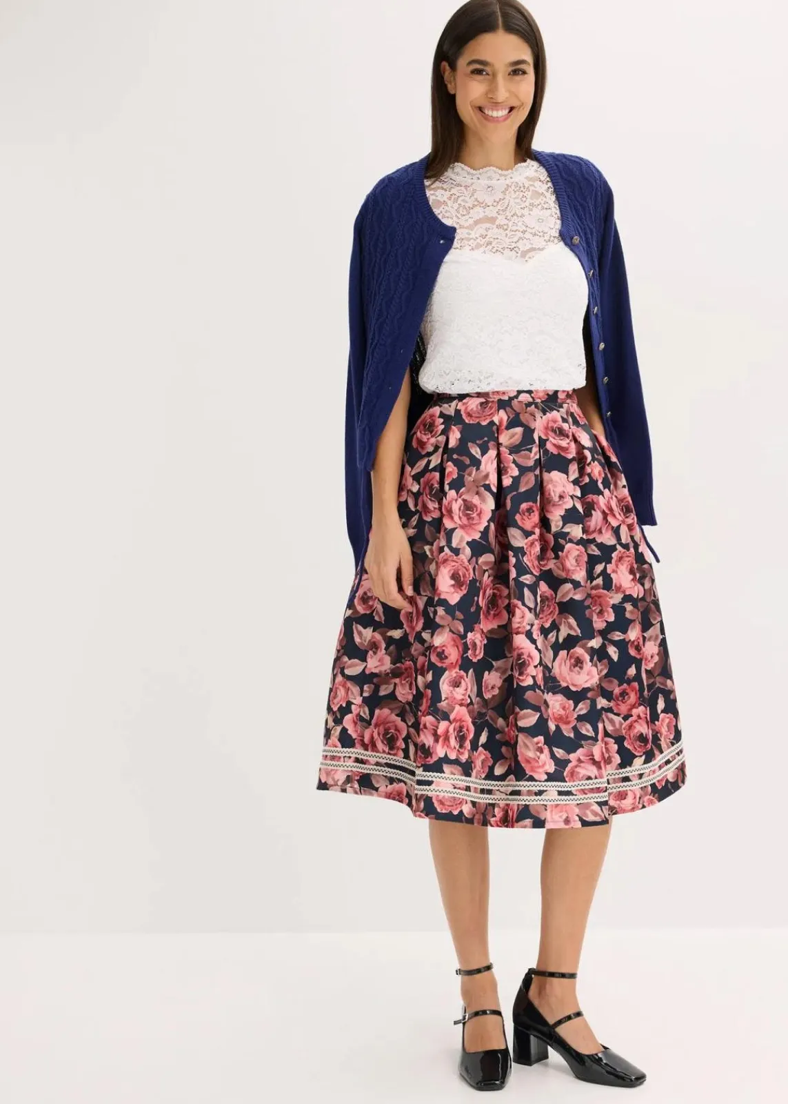 bonprix Bekleidung·Jacken & Mäntel|Blusen & Tuniken^Dirndlbluse weiß