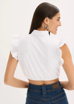 bonprix Bekleidung·Jacken & Mäntel|Blusen & Tuniken^Dirndlbluse weiß