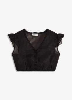 bonprix Bekleidung·Jacken & Mäntel|Blusen & Tuniken^Dirndlbluse schwarz