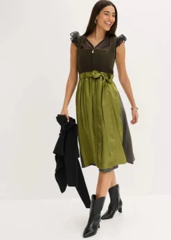 bonprix Bekleidung·Jacken & Mäntel|Blusen & Tuniken^Dirndlbluse schwarz