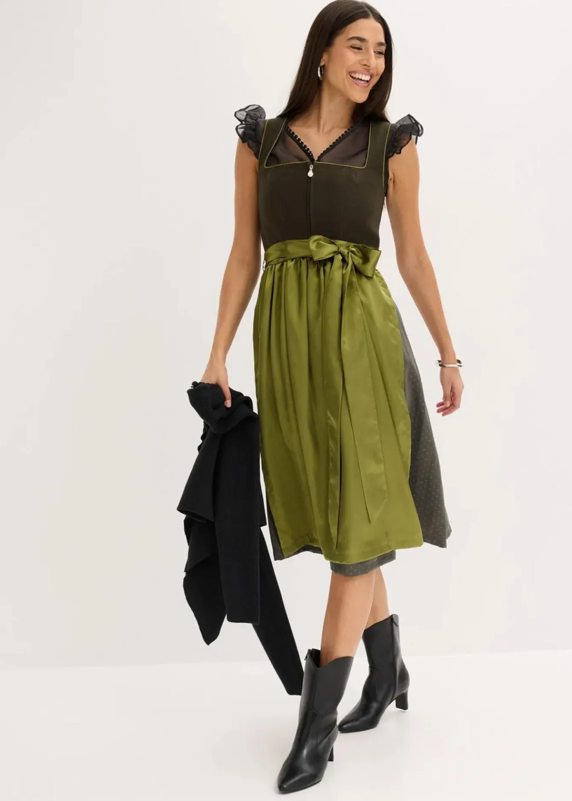 bonprix Bekleidung·Jacken & Mäntel|Blusen & Tuniken^Dirndlbluse schwarz