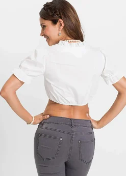 bonprix Bekleidung·Jacken & Mäntel|Blusen & Tuniken^Dirndlbluse wollweiß