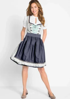 bonprix Bekleidung·Jacken & Mäntel|Blusen & Tuniken^Dirndlbluse mit Lochspitze weiß
