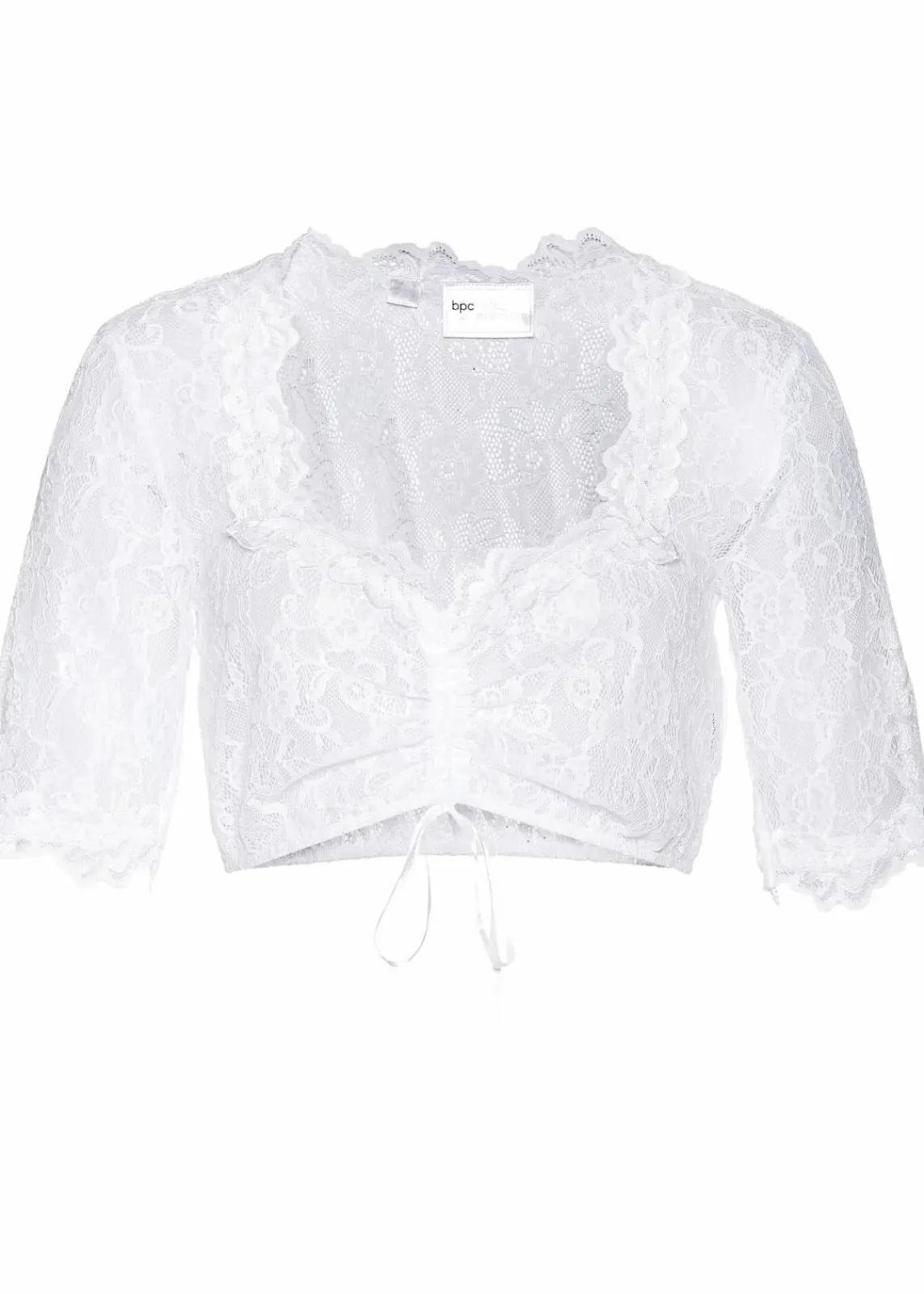 bonprix Bekleidung·Jacken & Mäntel|Blusen & Tuniken^Dirndlspitzenbluse weiß