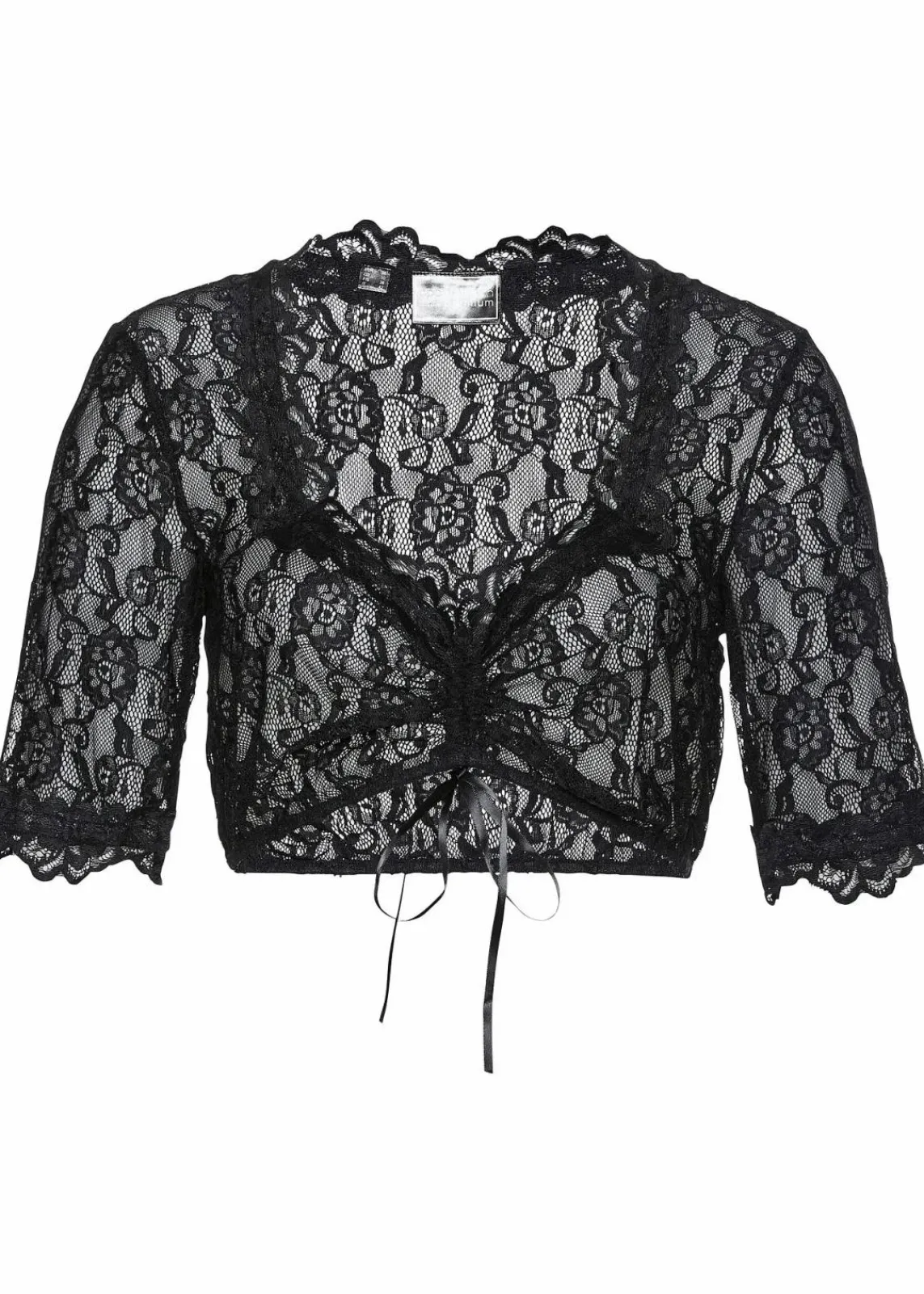 bonprix Blusen & Tuniken|Bekleidung·Jacken & Mäntel^Dirndlspitzenbluse schwarz