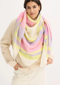 bonprix Schals & Tücher|Schuhe & Accessoires In Spezialgrößen·Tücher & Ponchos^Dreieckstuch limettengrün/creme