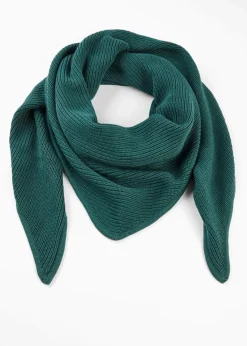 bonprix Schals & Tücher|Schuhe & Accessoires In Spezialgrößen·Tücher & Ponchos^Dreieckstuch aus reiner Baumwolle mattgrün