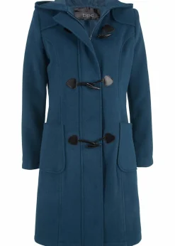 bonprix Jacken & Mäntel|Bekleidung·Hosen^Dufflecoat in Wolloptik dunkelblau