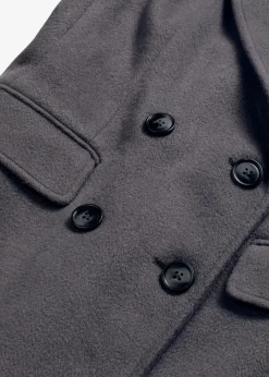 bonprix Bekleidung·Hosen|Jacken & Mäntel^Eleganter Zweireihiger Mantel schiefergrau