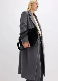 bonprix Bekleidung·Hosen|Jacken & Mäntel^Eleganter Zweireihiger Mantel schiefergrau