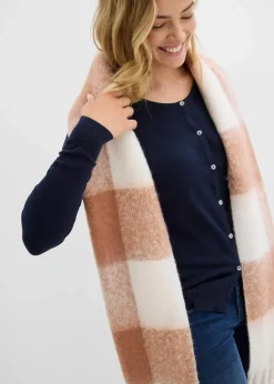 bonprix Pullover & Strickjacken|Basics^Enge Feinstrickjacke dunkelblau