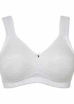 bonprix Wäsche·Große Cups D-H|Wäsche·Bhs^Entlastungs-BH ohne Bügel mit gepolsterten Trägern weiß