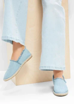 bonprix Slipper & Halbschuhe|Sommerschuhe^Espadrilles blau denim