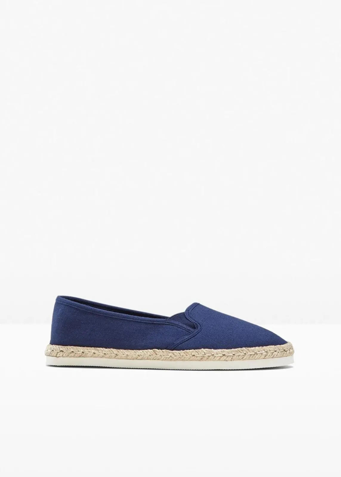 bonprix Schuhe & Accessoires In Spezialgrößen·Schuhe In Übergröße|Schuhe & Accessoires In Spezialgrößen·Elastischer Schaft^Espadrilles in Bast-Optik dunkelblau