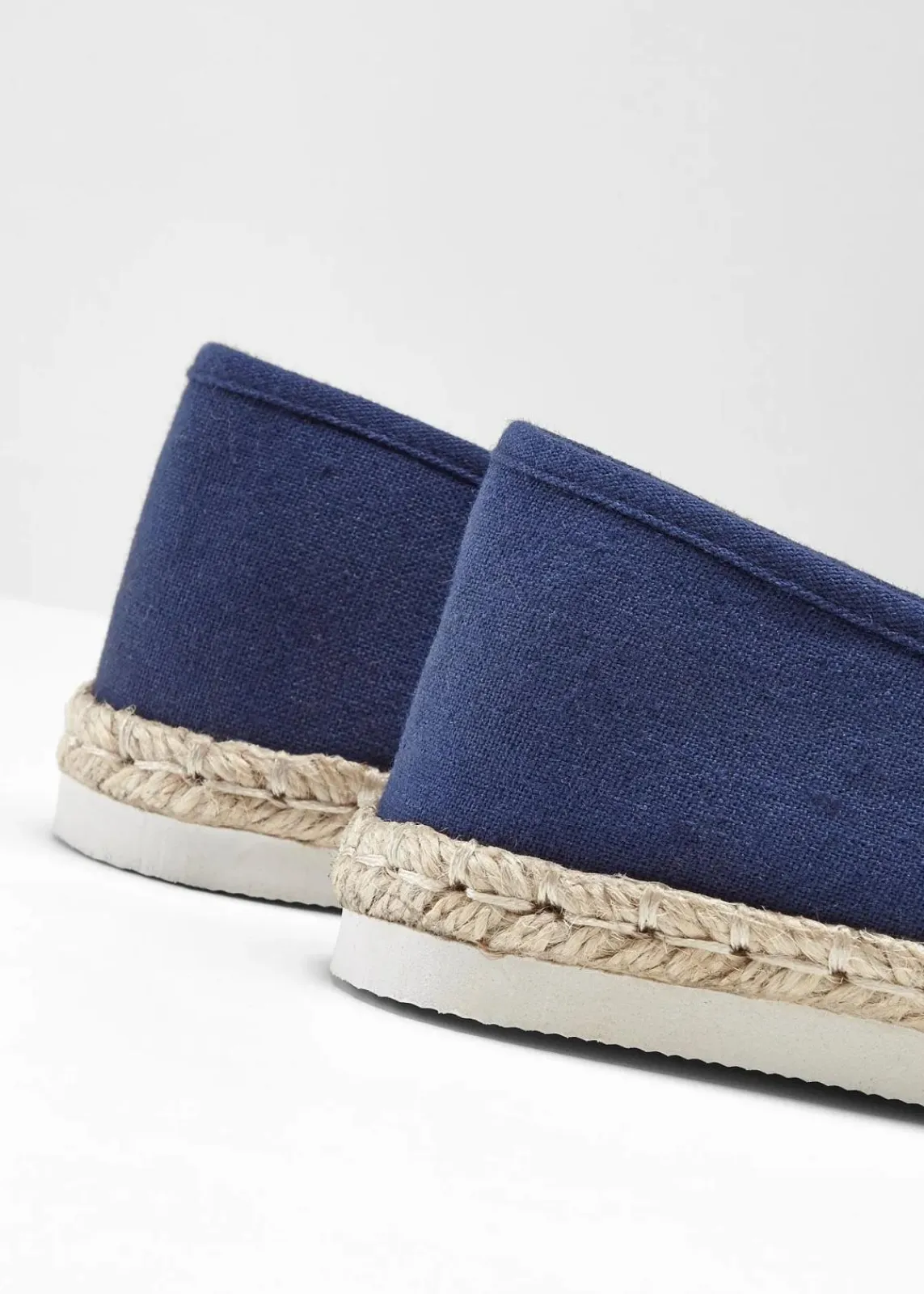 bonprix Schuhe & Accessoires In Spezialgrößen·Schuhe In Übergröße|Schuhe & Accessoires In Spezialgrößen·Elastischer Schaft^Espadrilles in Bast-Optik dunkelblau