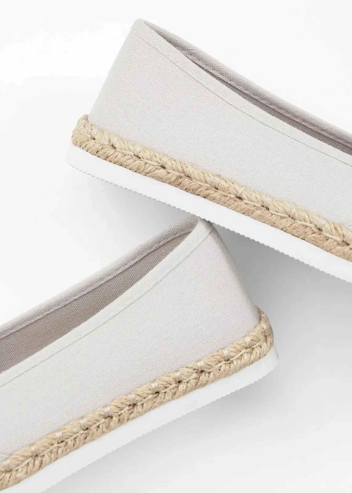 bonprix Schuhe & Accessoires In Spezialgrößen·Schuhe In Übergröße|Schuhe & Accessoires In Spezialgrößen·Elastischer Schaft^Espadrilles in Bast-Optik hellgrau