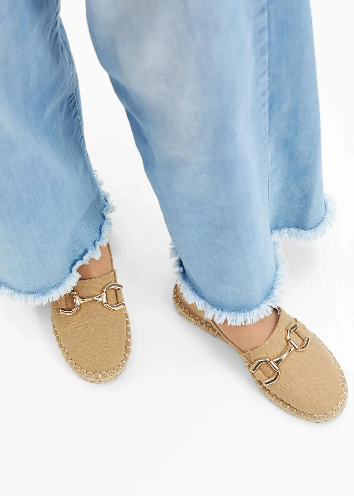 bonprix Sommerschuhe|Slipper & Halbschuhe^Espadrilles mit Schnalle new beige