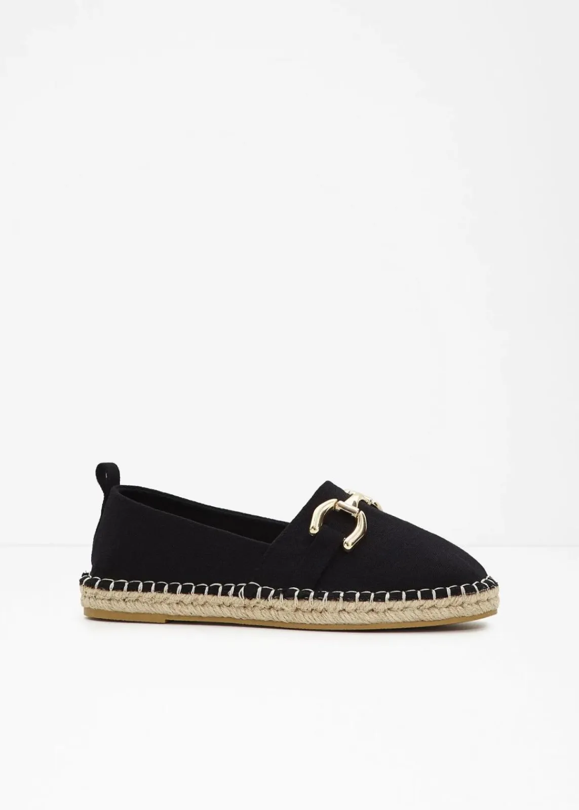 bonprix Strandmode|Slipper & Halbschuhe^Espadrilles mit Schnalle schwarz