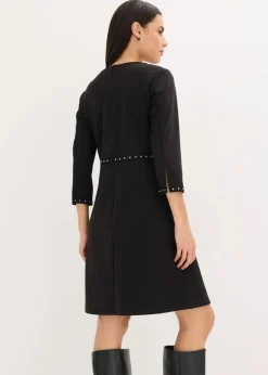 bonprix Kleider|Bekleidung·Pullover & Strickjacken^Etuikleid aus Punto di Roma schwarz