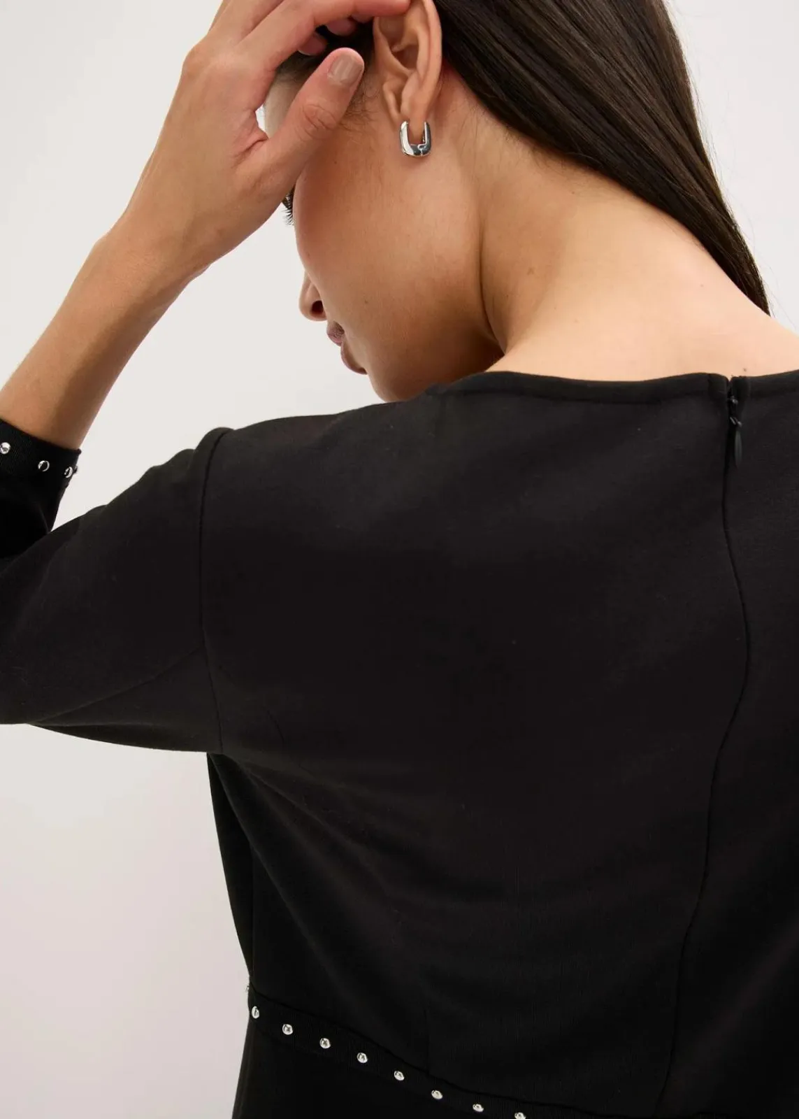 bonprix Kleider|Bekleidung·Pullover & Strickjacken^Etuikleid aus Punto di Roma schwarz