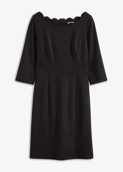 bonprix Kleider|Bekleidung·Pullover & Strickjacken^Etuikleid aus Punto di Roma schwarz