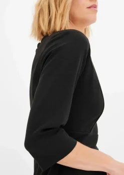bonprix Kleider|Bekleidung·Pullover & Strickjacken^Etuikleid aus Punto di Roma schwarz