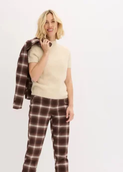 bonprix Pullover & Strickjacken|Bekleidung·Jeans^Federgarn Pullover kieselbeige