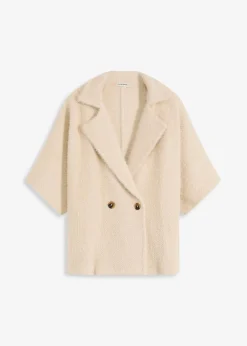 bonprix Bekleidung·Umstandsmode|Strickmode^Federgarn Strickjacke kieselbeige