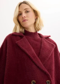 bonprix Bekleidung·Umstandsmode|Strickmode^Federgarn Strickjacke ahornrot