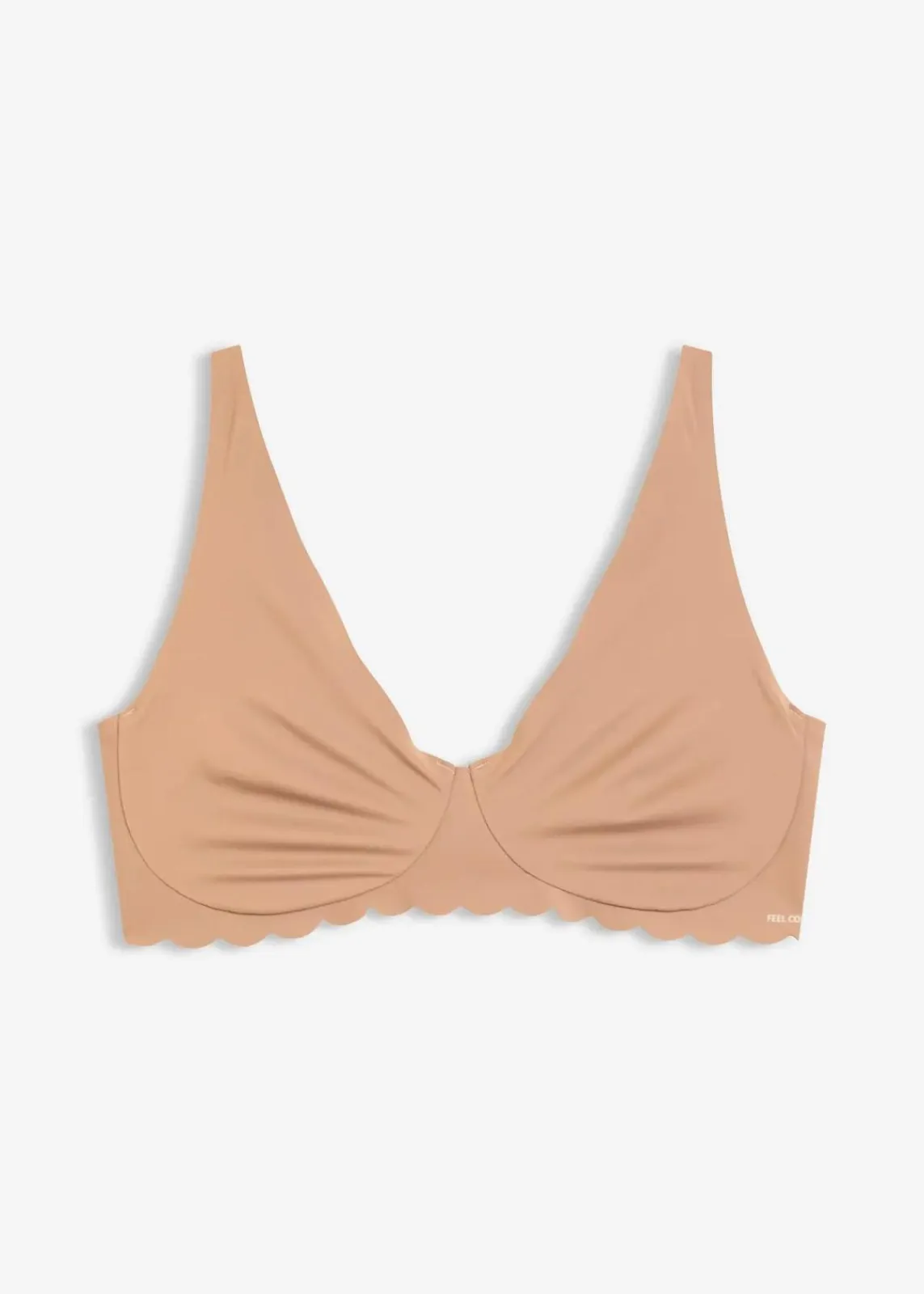bonprix Seamless|Bhs^Feel Comfort Lasercut Bralette schokosorbet