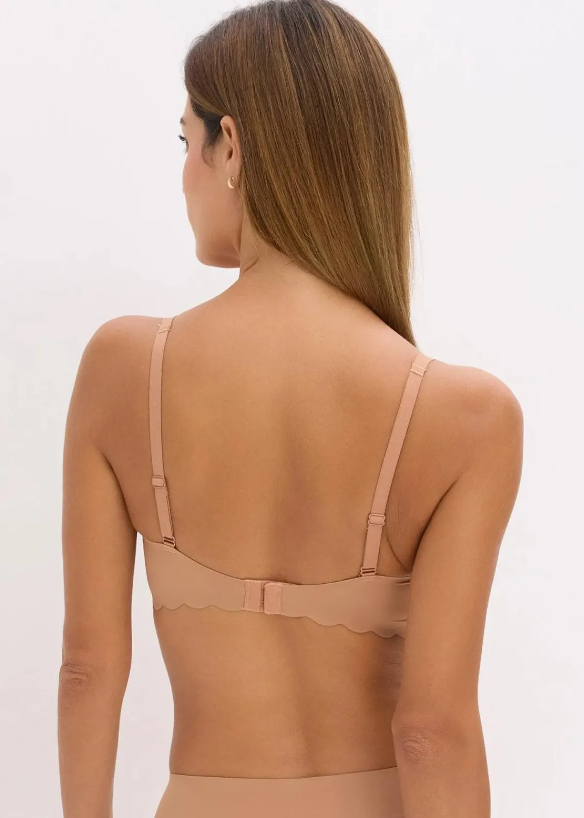 bonprix Seamless|Bhs^Feel Comfort Lasercut Bralette schokosorbet