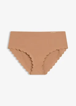 bonprix Wäsche·Höschen|Seamless^Feel Comfort Lasercut Slip (2er Pack) schokosorbet