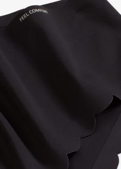 bonprix Höschen|Seamless^Feel Comfort Lasercut Slip (2er Pack) schwarz