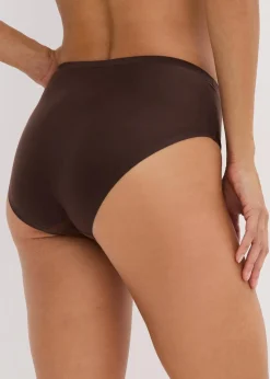 bonprix Höschen|Seamless^Feel Comfort Nahtlose Panty (3er Pack) 2x dunkelbraun + camel