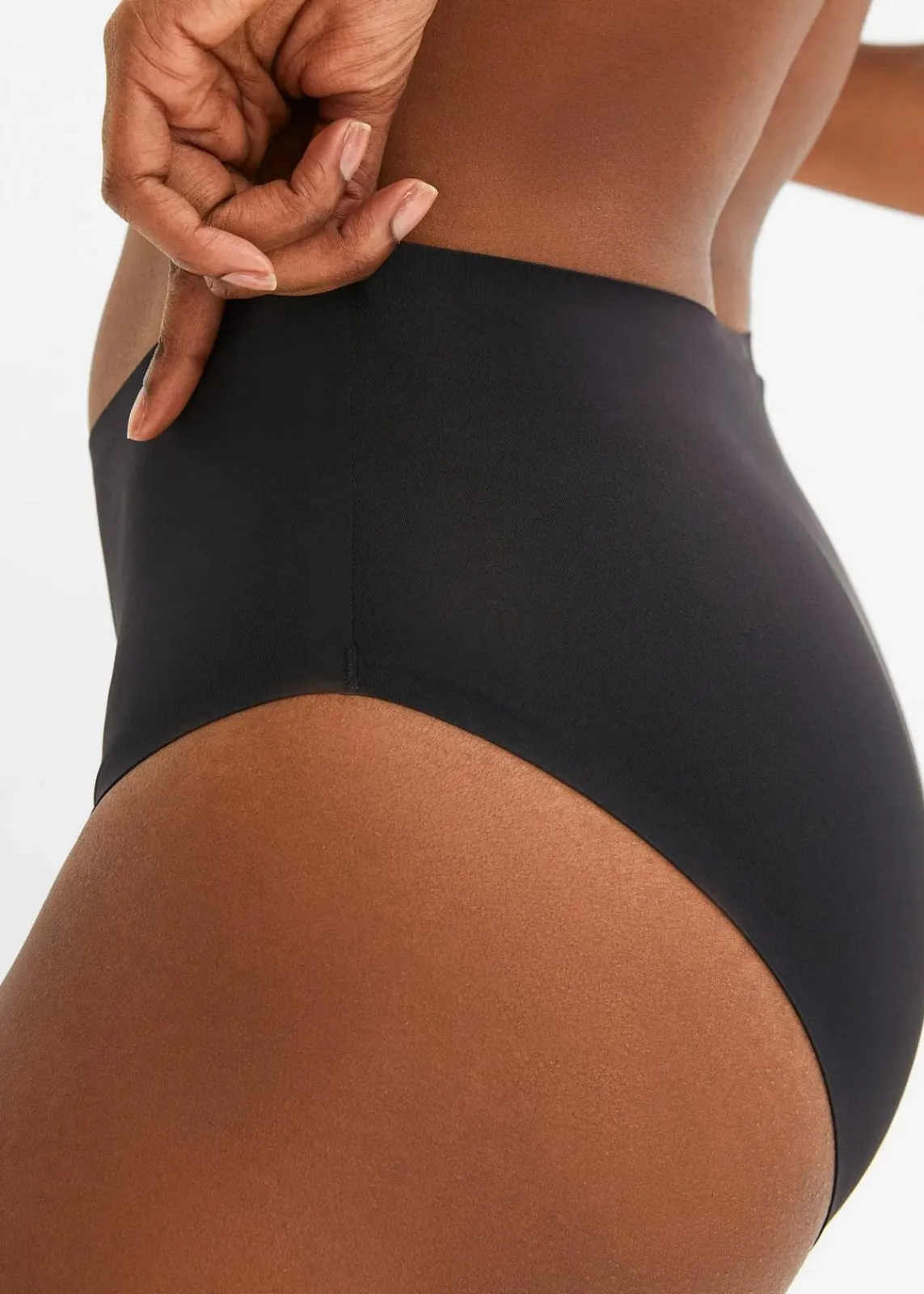 bonprix Wäsche·Höschen|Seamless^Feel Comfort Nahtlose Panty (3er Pack) 3x schwarz